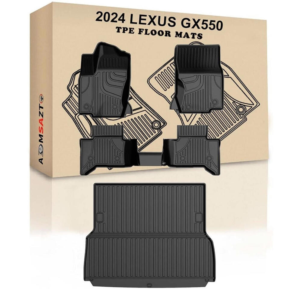 2024/25  Toyota Land Cruiser Lexus GX550 5 Seat Front  Rear  & Cargo Mats Mats